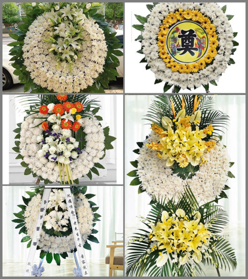 浙江省舟山定海区马岙街道花圈速递